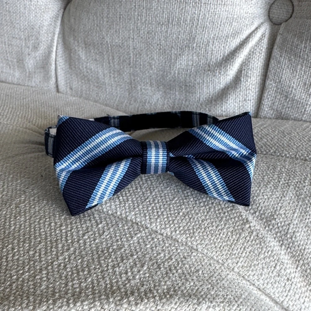 Janie and Jack Classic Navy and Blue Bow Tie